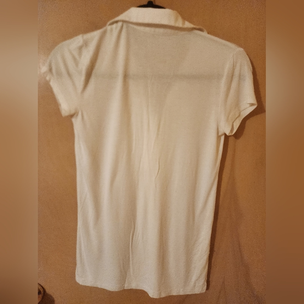Ann Taylor t shirt with hand painting evil eye added - Picture 3 of 4
